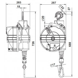 Tool rope balancer 9411