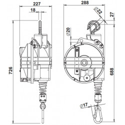 Tool rope balancer 9433