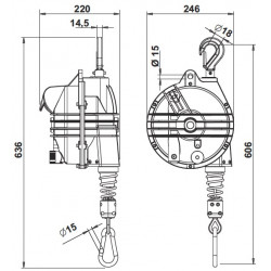 Tool rope balancer 9368G