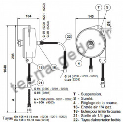 Equilibreur avec tuyau Gedo 9203